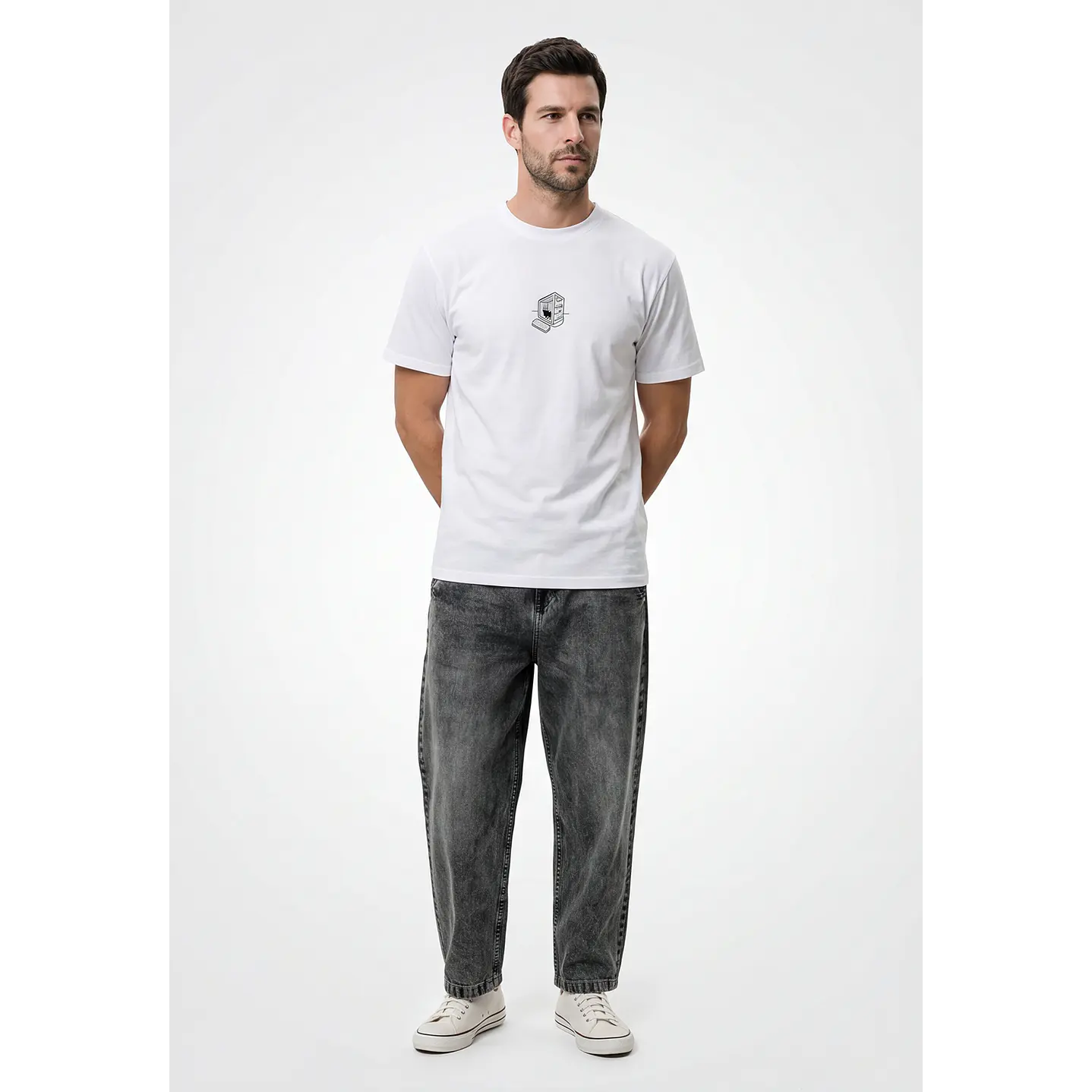 Polera Casual Hombre Blanco 4