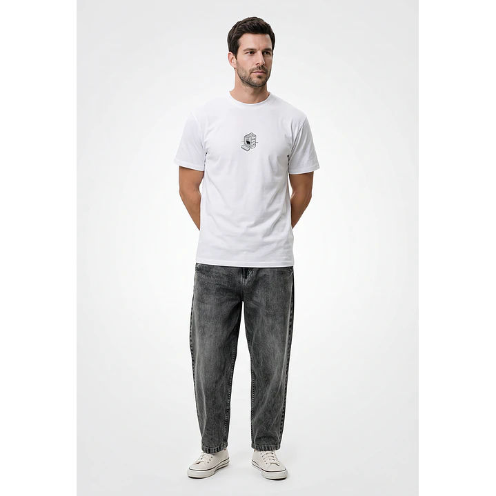 Polera Casual Hombre Blanco 4