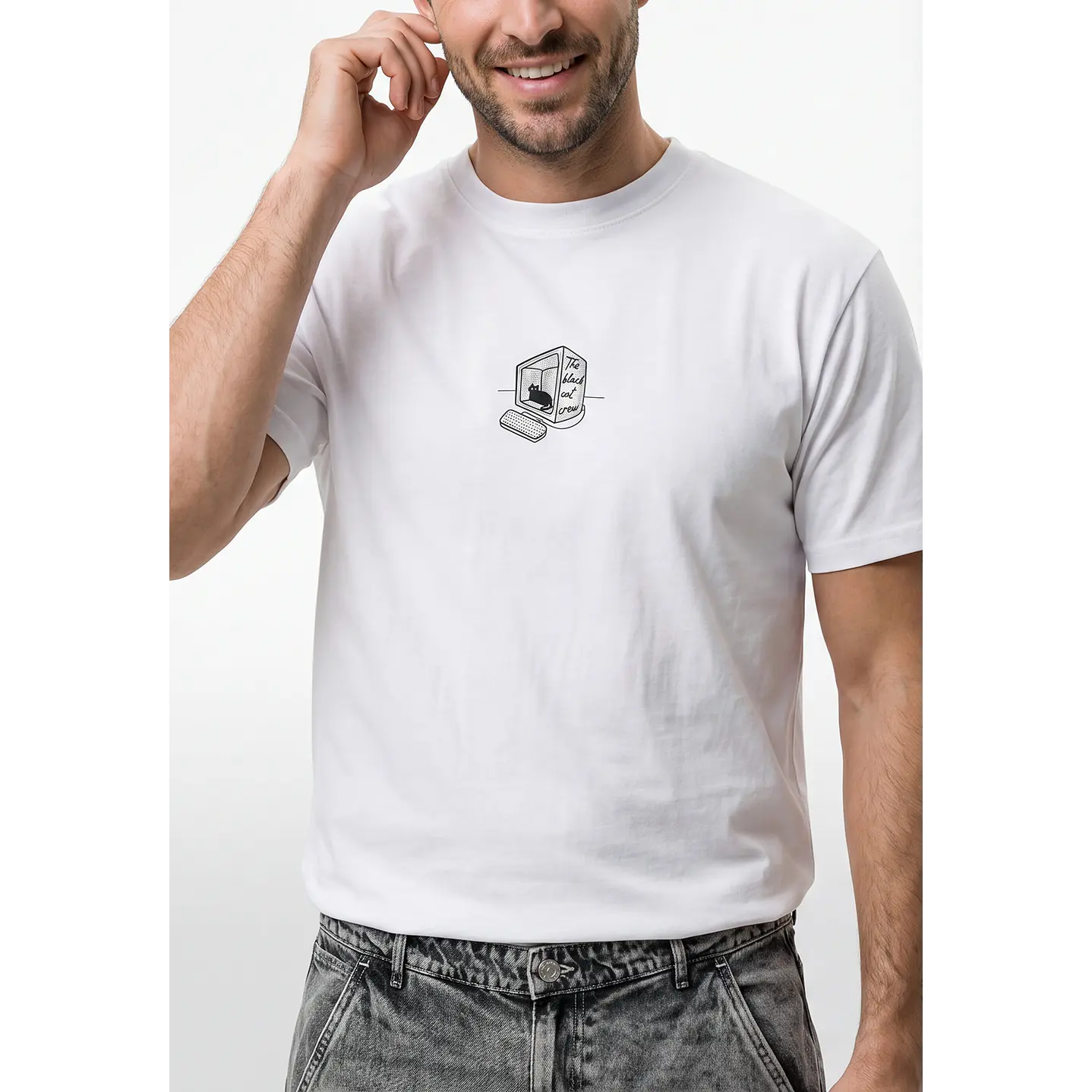 Polera Casual Hombre Blanco 2