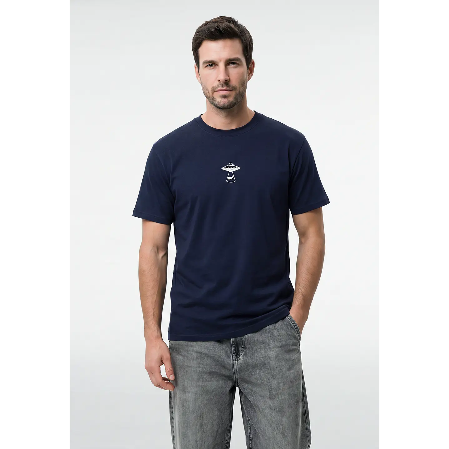 Polera Casual Hombre Azul 1