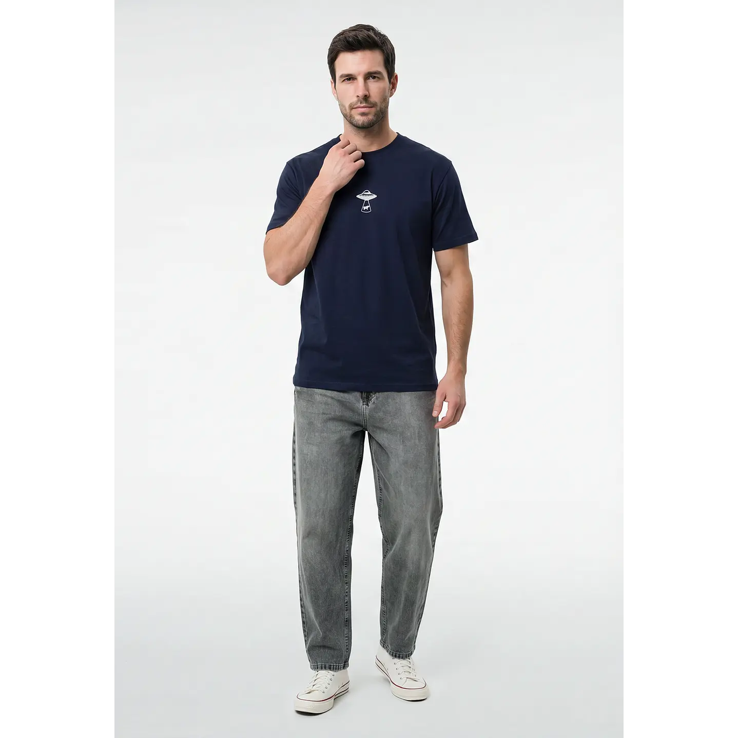 Polera Casual Hombre Azul 4