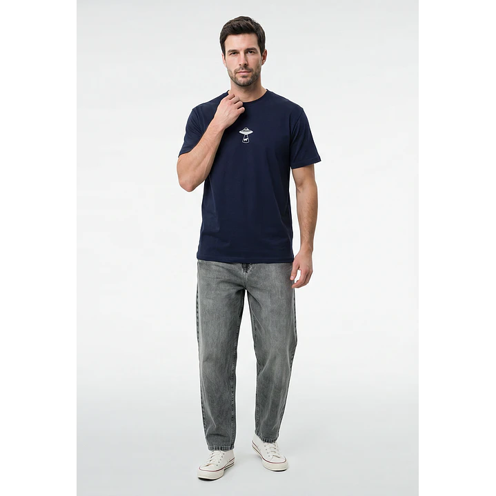 Polera Casual Hombre Azul 4