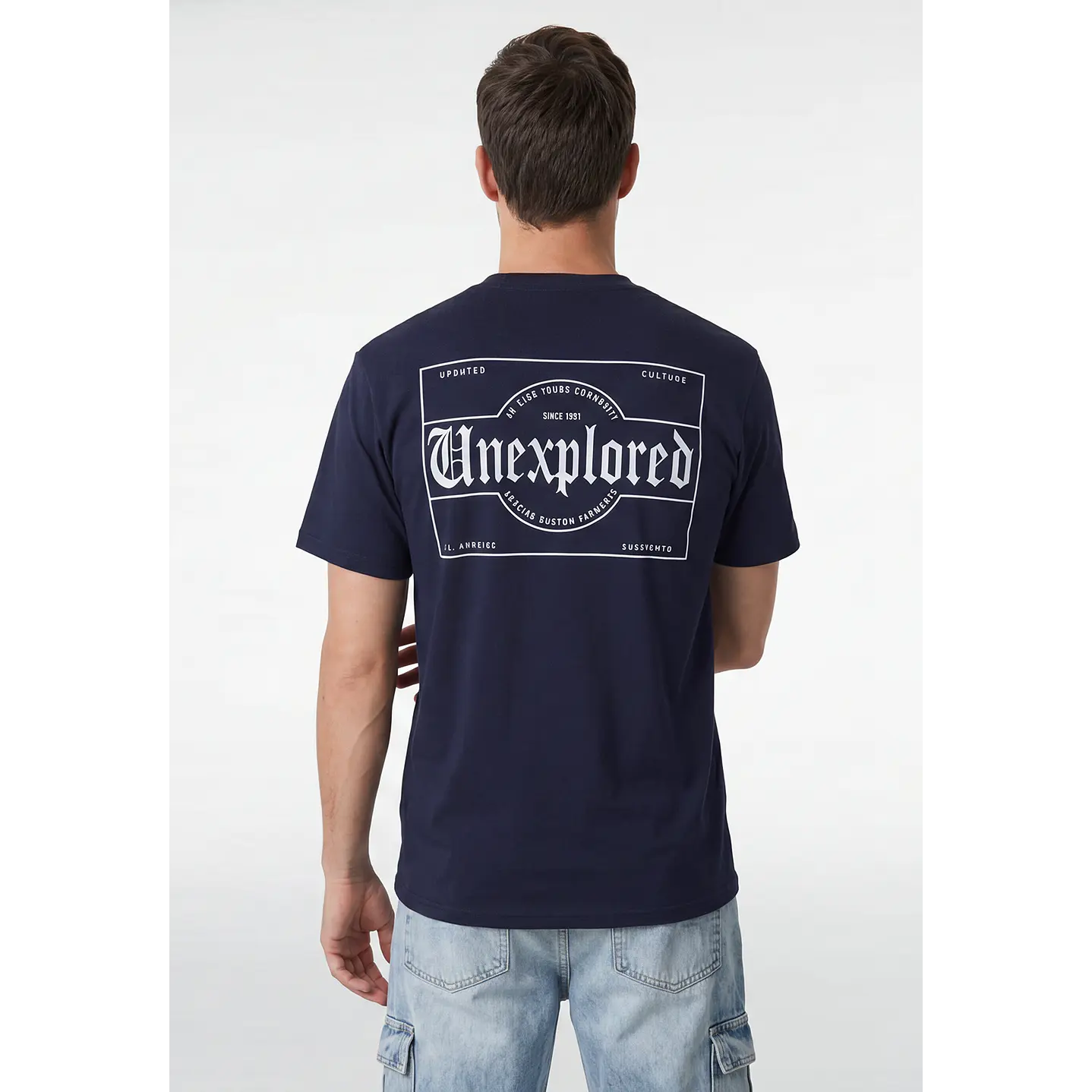 Polera Unexplored Hombre Azul 2