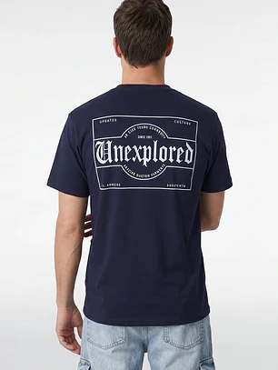 Polera Unexplored Hombre Azul