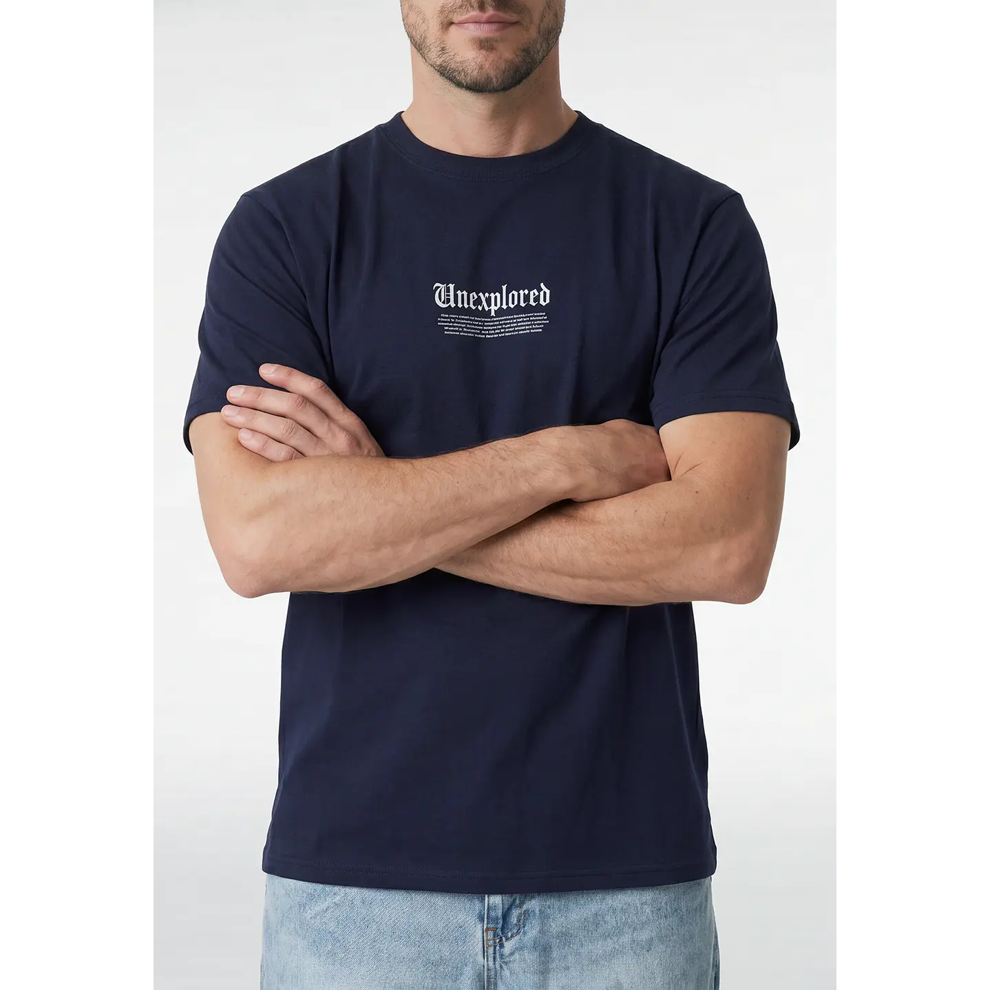 Polera Unexplored Hombre Azul 3