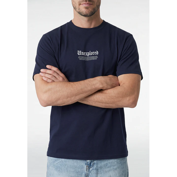 Polera Unexplored Hombre Azul 3