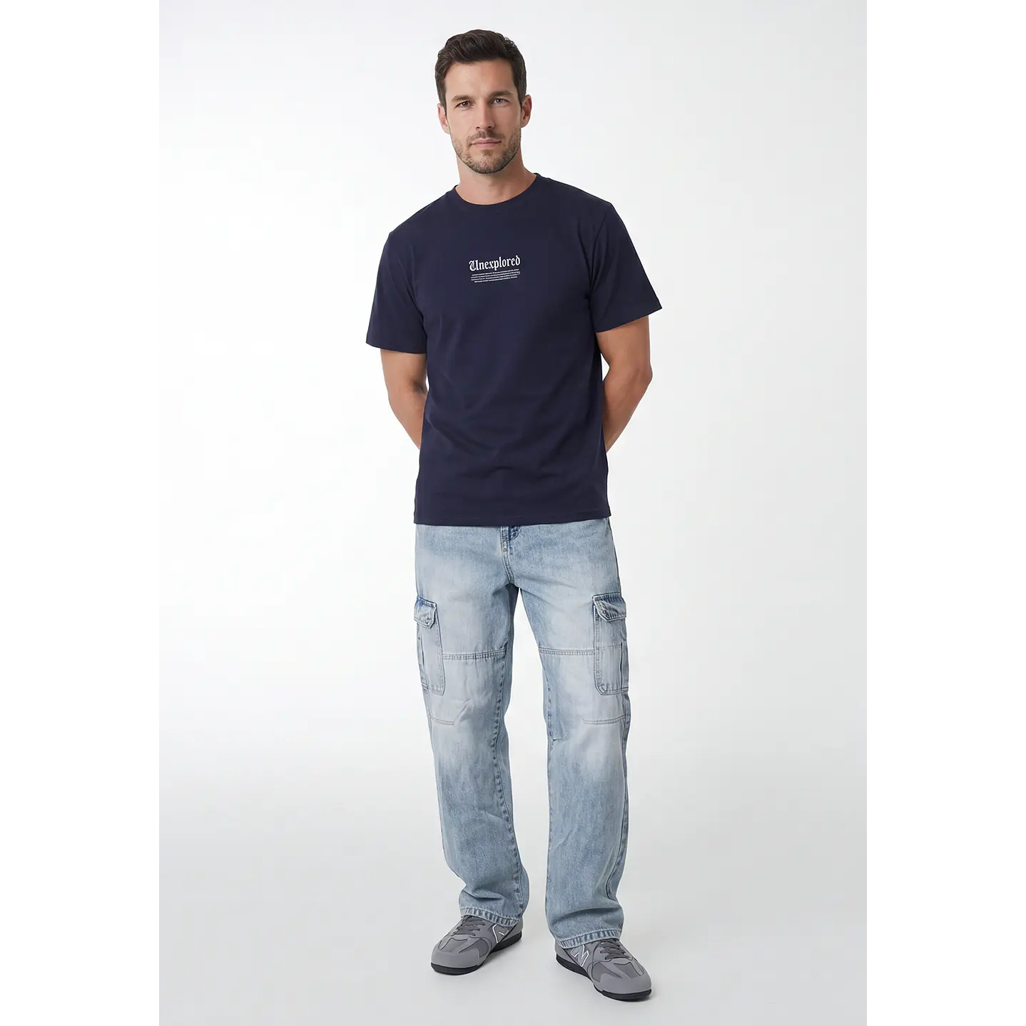Polera Unexplored Hombre Azul 4