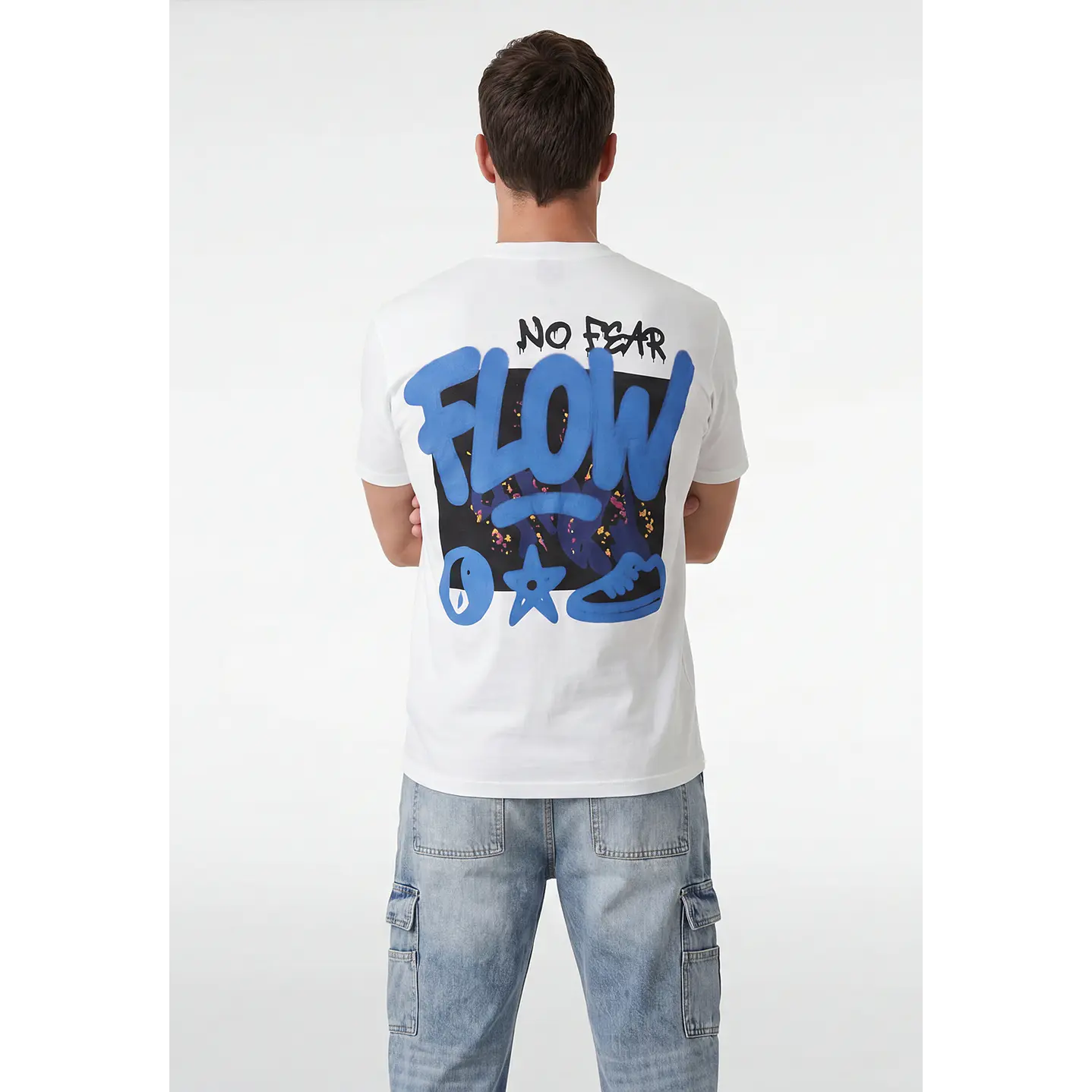 Polera Flow Hombre Blanco 1