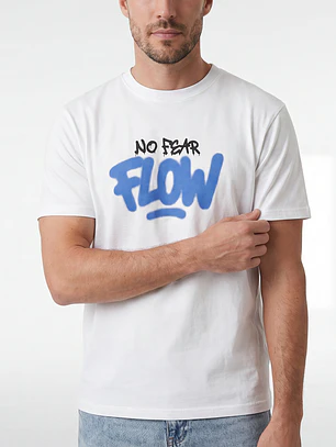 Polera Flow Hombre Blanco