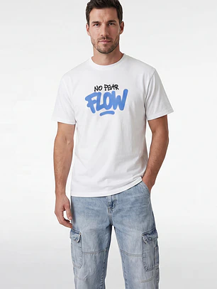 Polera Flow Hombre Blanco