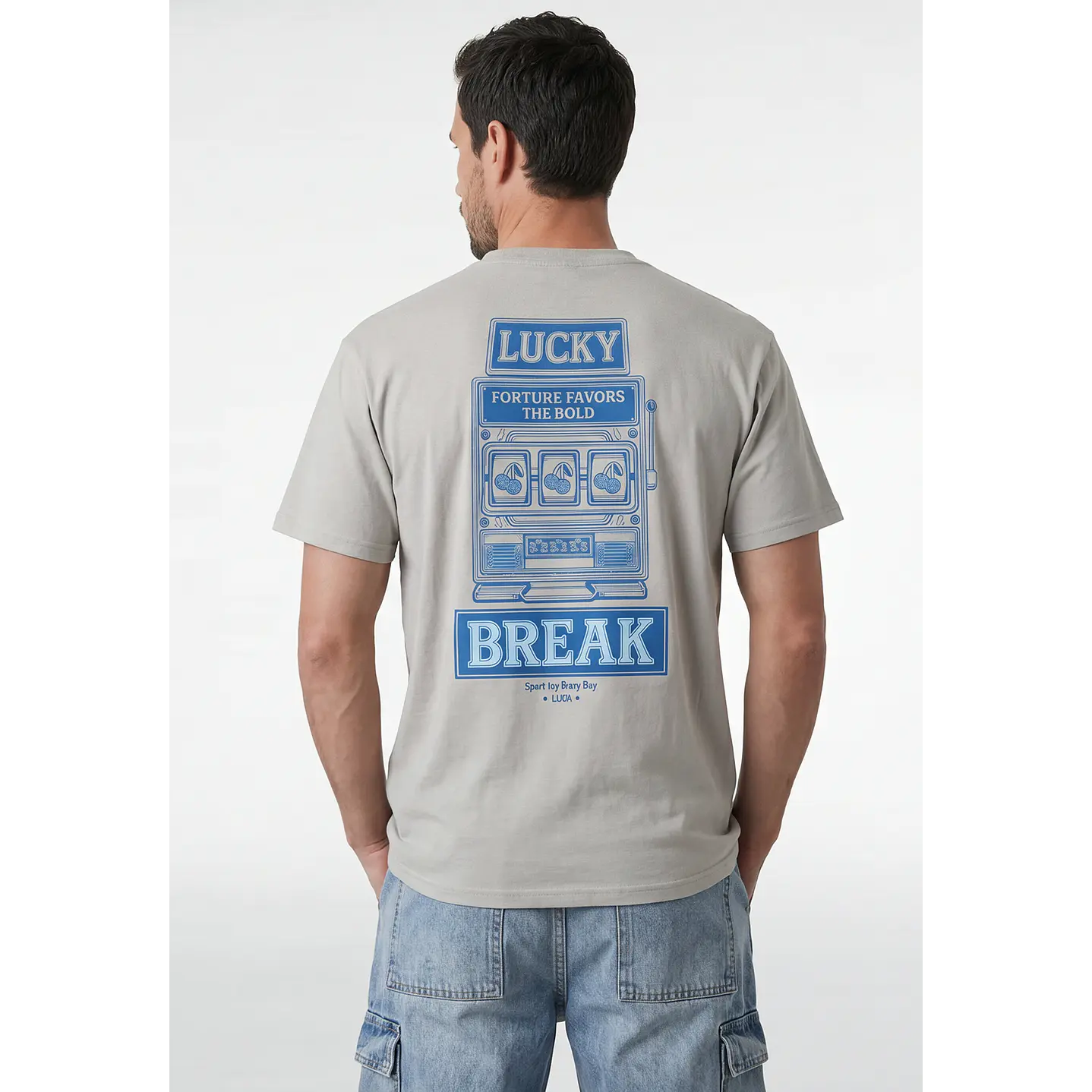Polera Lucky Hombre Gris 1