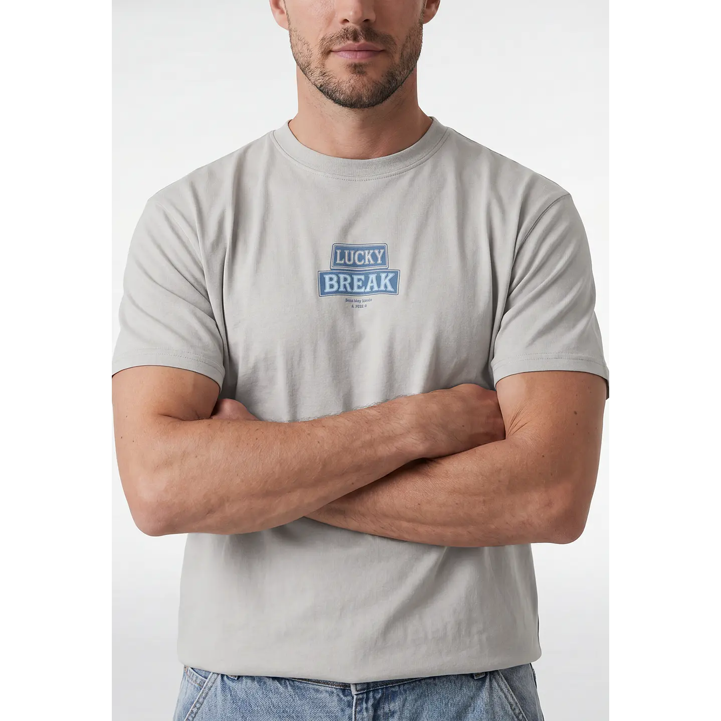 Polera Lucky Hombre Gris 3