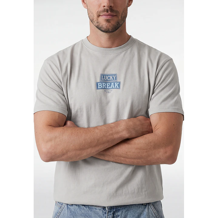 Polera Lucky Hombre Gris 2
