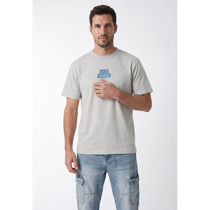 Polera Lucky Hombre Gris 1