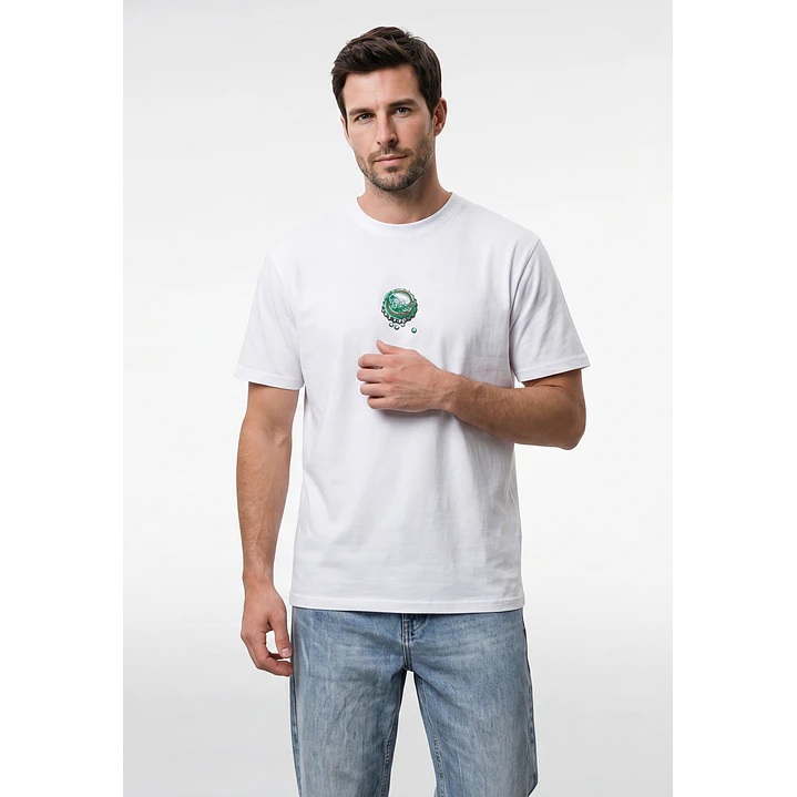 Polera Tapas Hombre Blanco 1