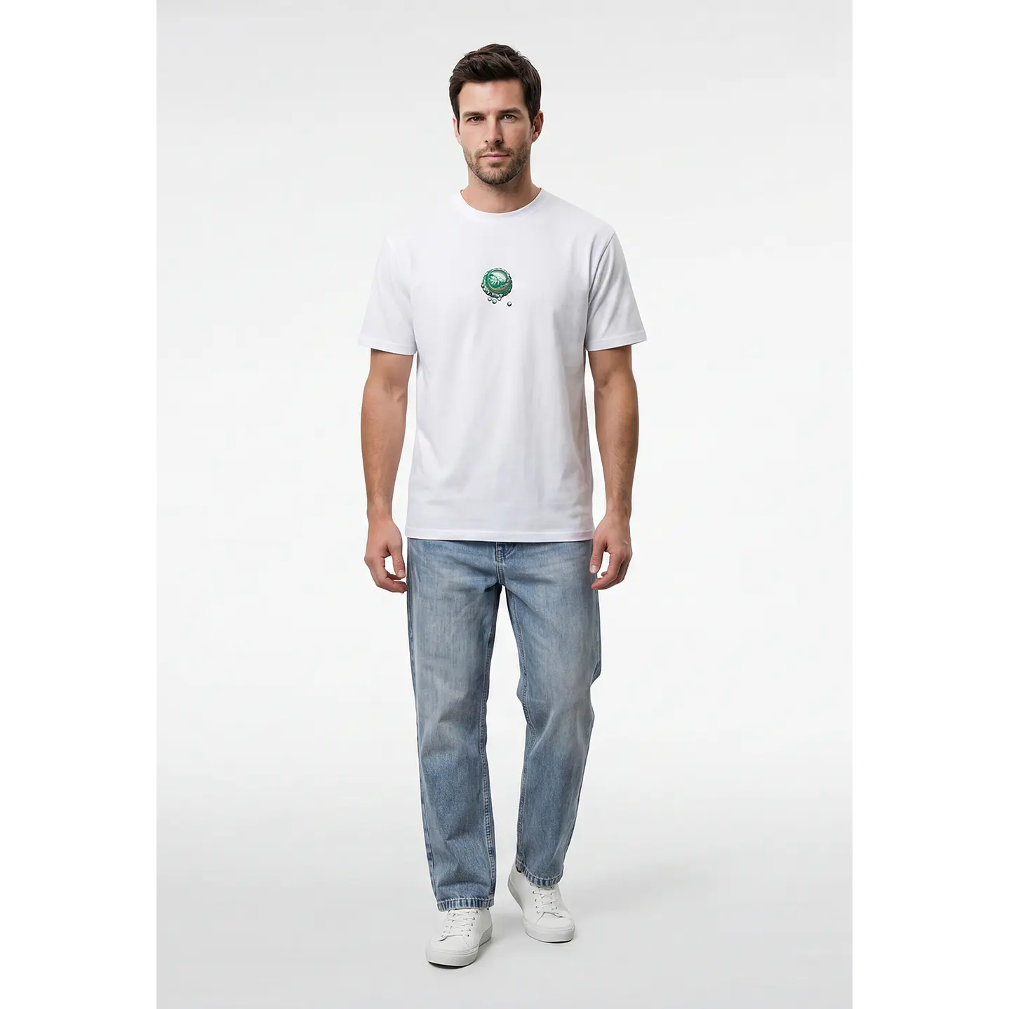 Polera Tapas Hombre Blanco 4