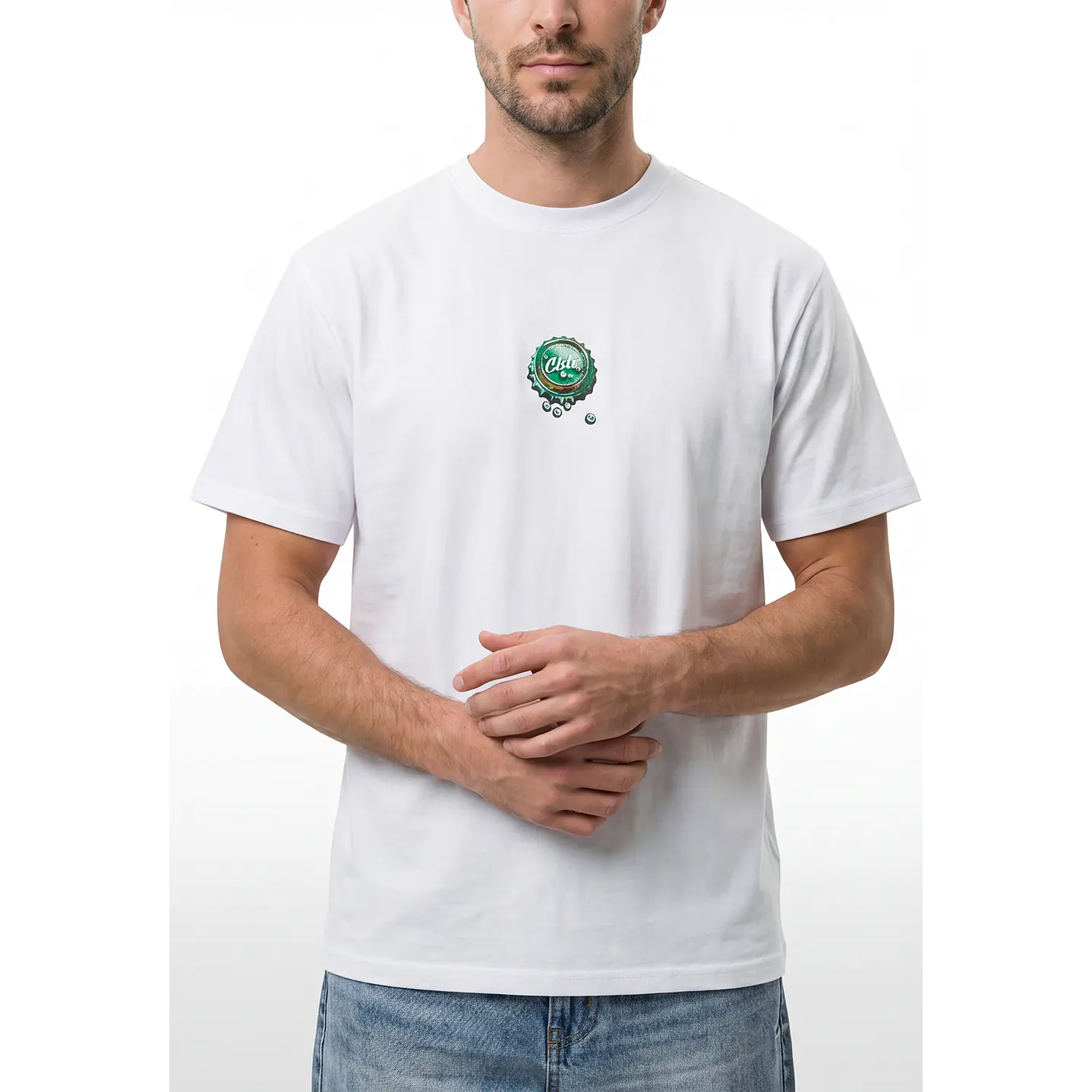 Polera Tapas Hombre Blanco 3