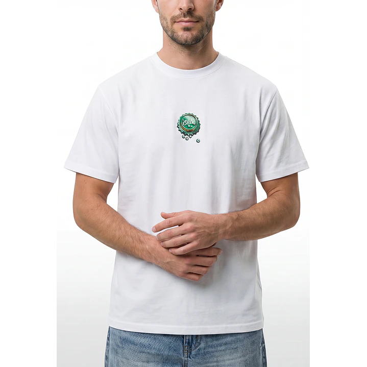 Polera Tapas Hombre Blanco 2