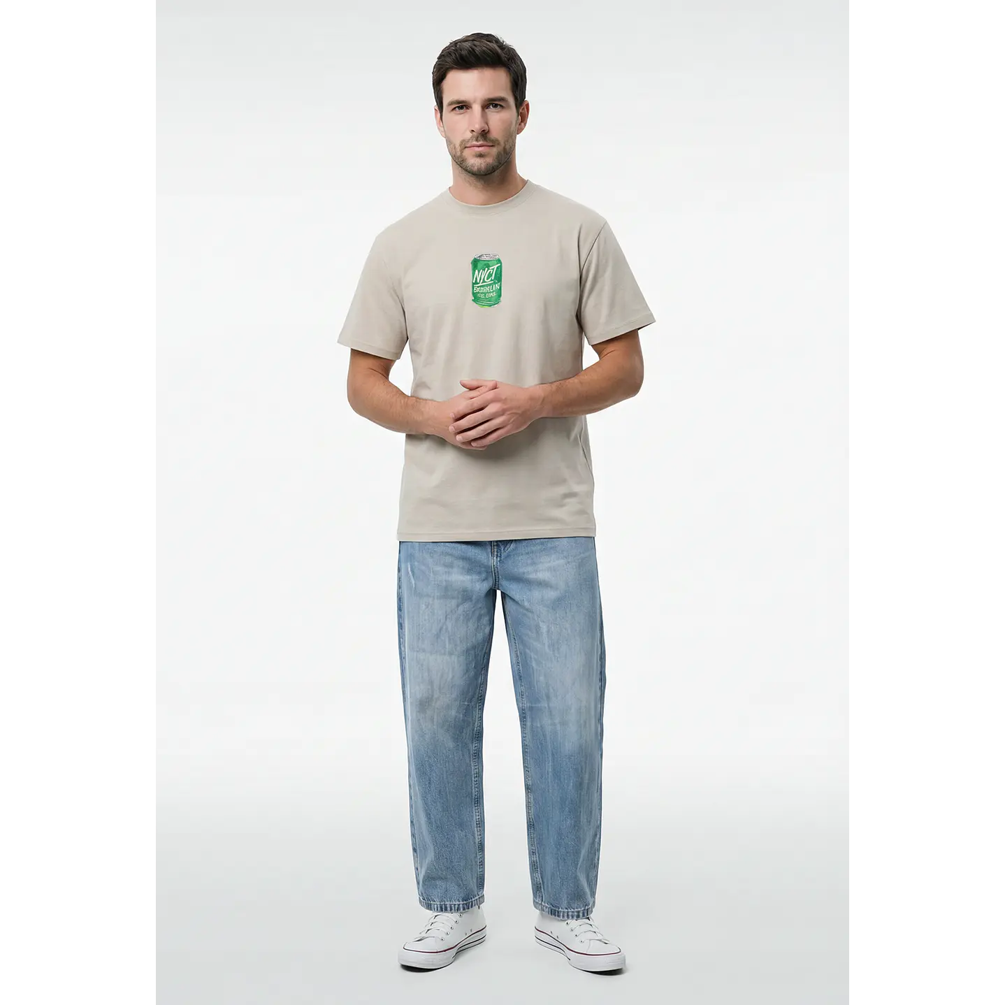 Polera Tapas Hombre Beige 3