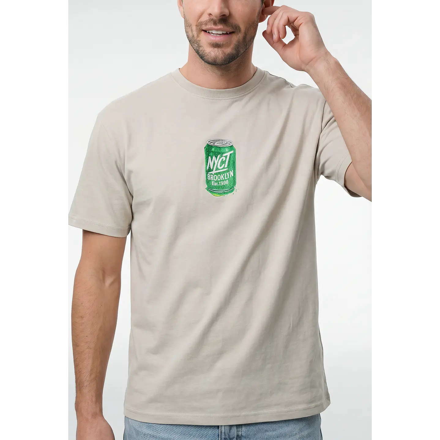 Polera Tapas Hombre Beige 4