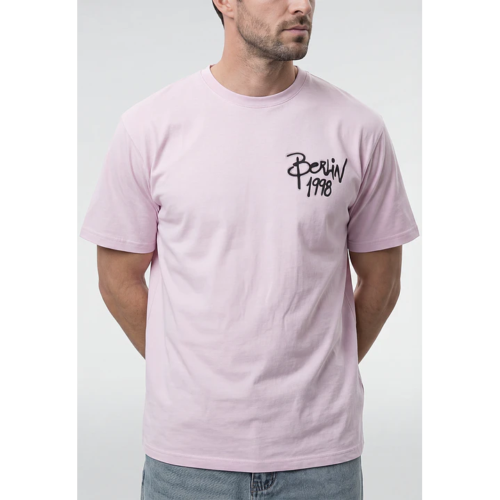 Polera City Urbano Hombre Rosado 2