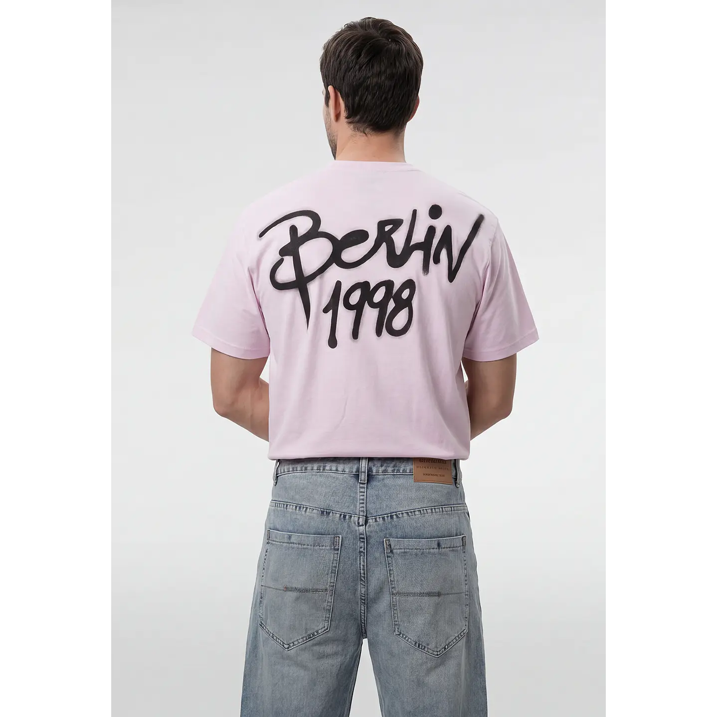 Polera City Urbano Hombre Rosado 2