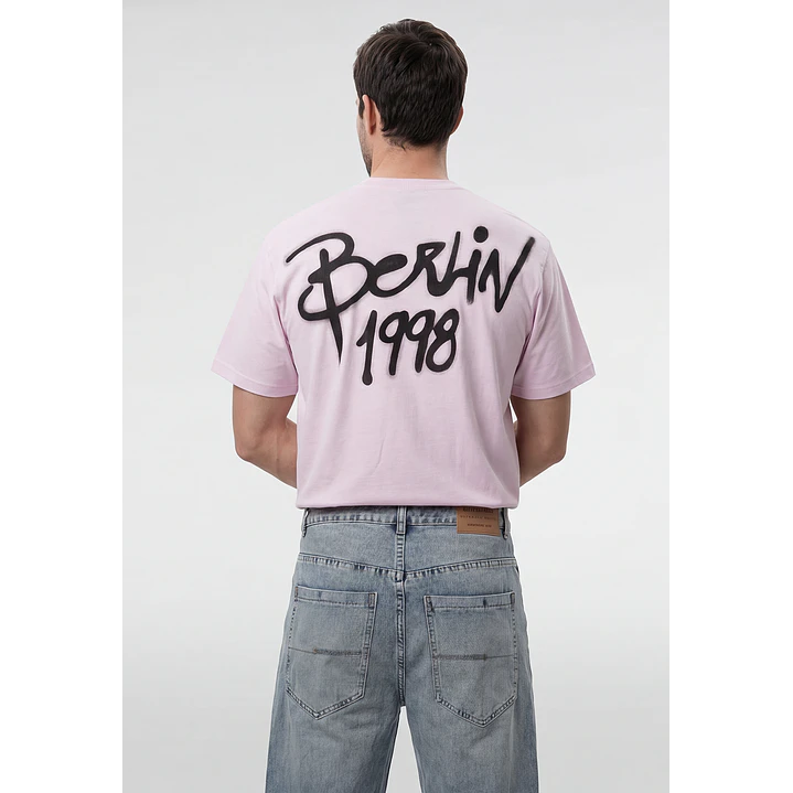 Polera City Urbano Hombre Rosado 4