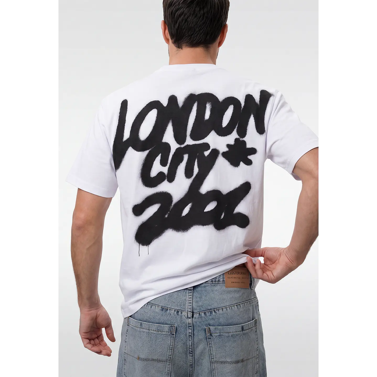 Polera City Urbano Hombre Blanco 1