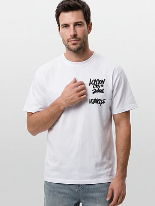 Polera City Urbano Hombre Blanco