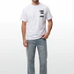 Polera City Urbano Hombre Blanco - Miniatura 4