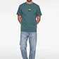 Polera Calavera Relaxed Hombre Verde - Miniatura 4
