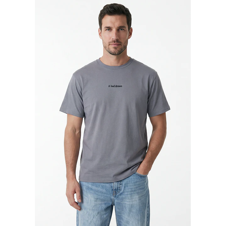 Polera Dream Relaxed Hombre Gris 1