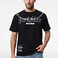 Polera Letras Relaxed Hombre Negro - Miniatura 1