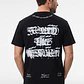 Polera Letras Relaxed Hombre Negro - Miniatura 2