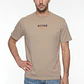 Polera Letras Relaxed Hombre Beige - Miniatura 1