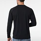 Polera Deportiva Termica Hombre Manga Larga Negro - Miniatura 3
