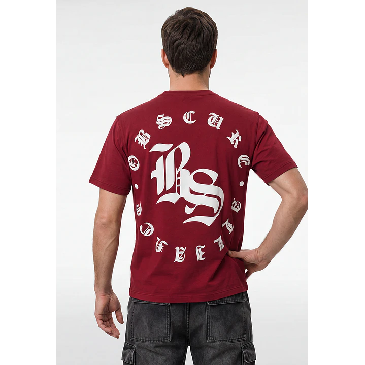 Polera Gothic Relaxed Hombre Rojo 3