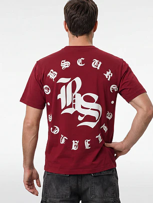 Polera Gothic Relaxed Hombre Rojo