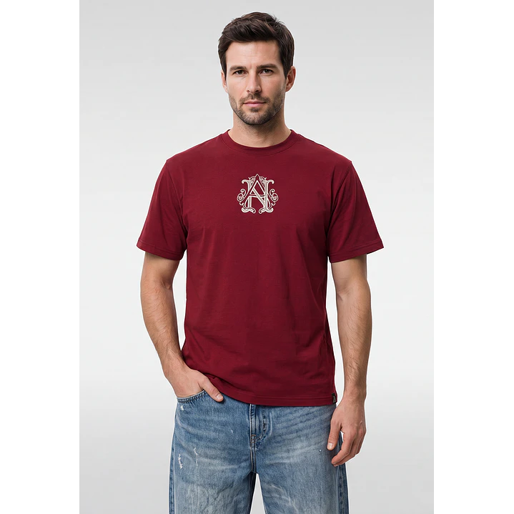 Polera Gothic Relaxed Hombre Rojo 1