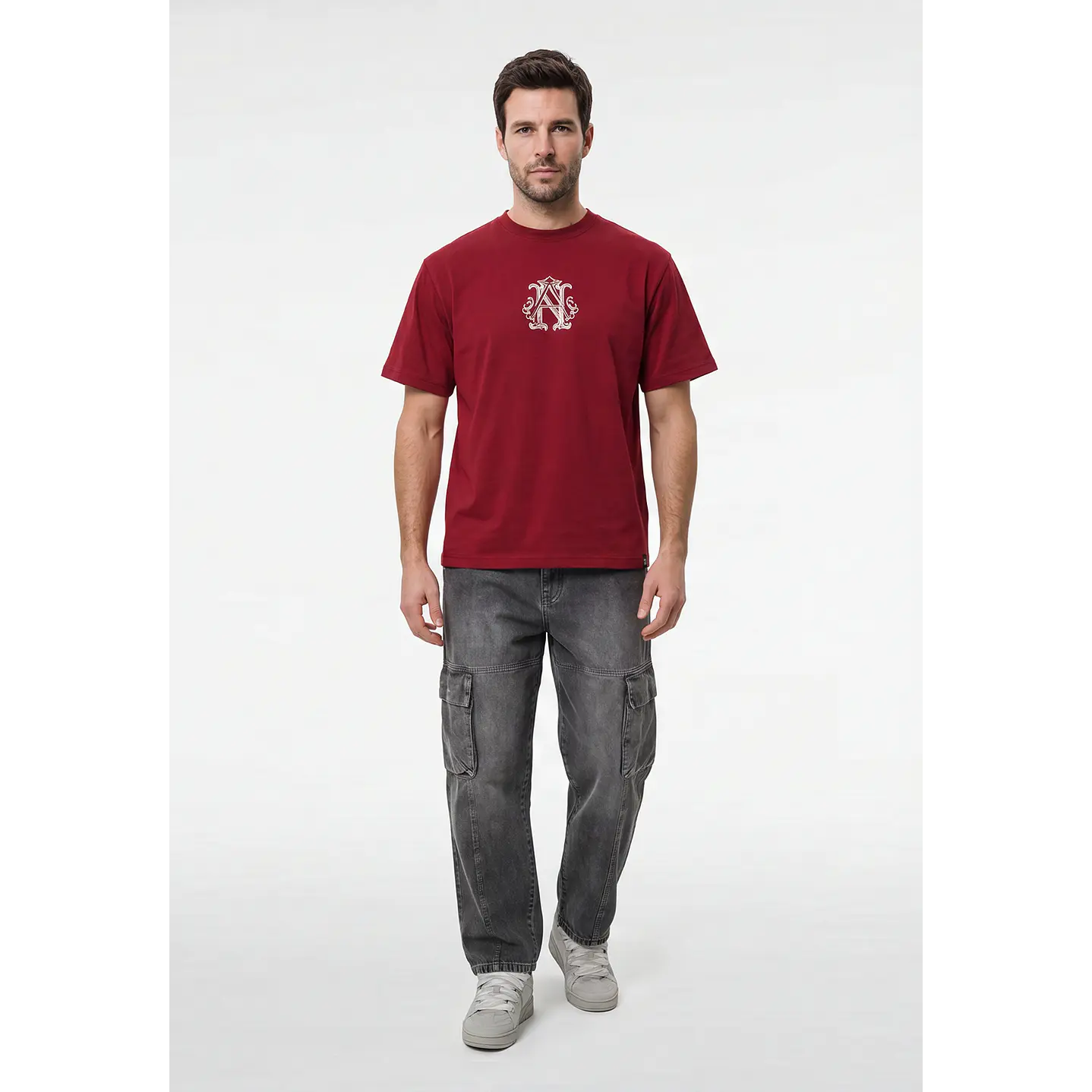 Polera Gothic Relaxed Hombre Rojo 4