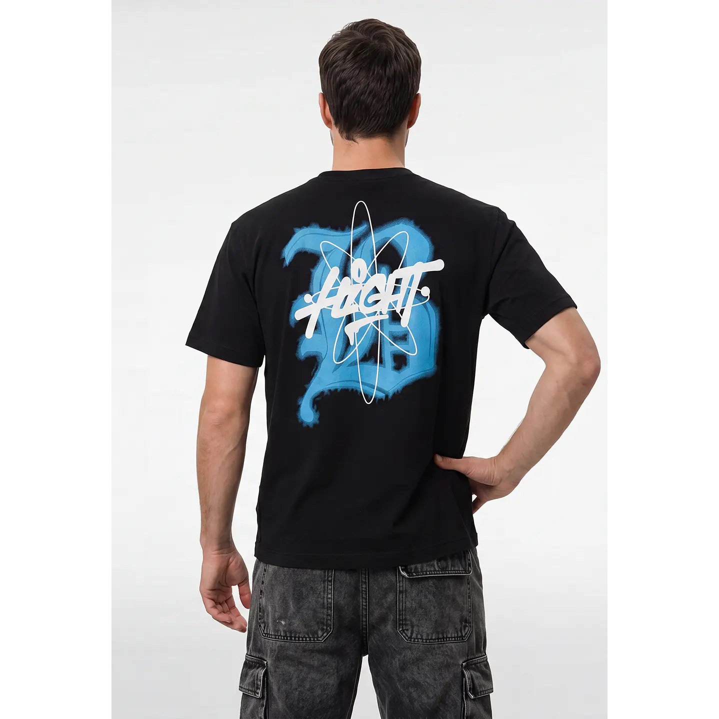 Polera Gothic Relaxed Hombre Negro 2