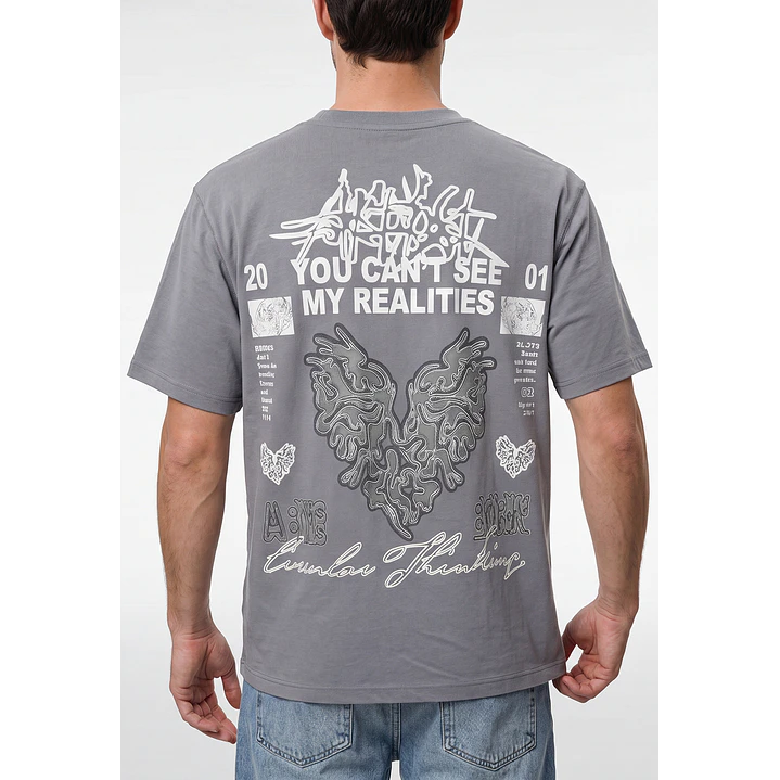 Polera Gothic Relaxed Hombre Gris 3