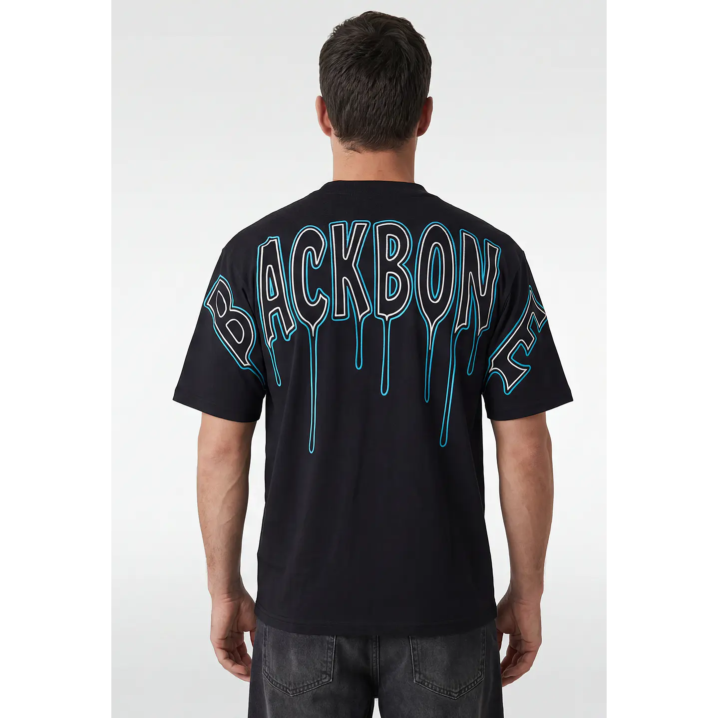 Polera Backbone Hombre Negro 2