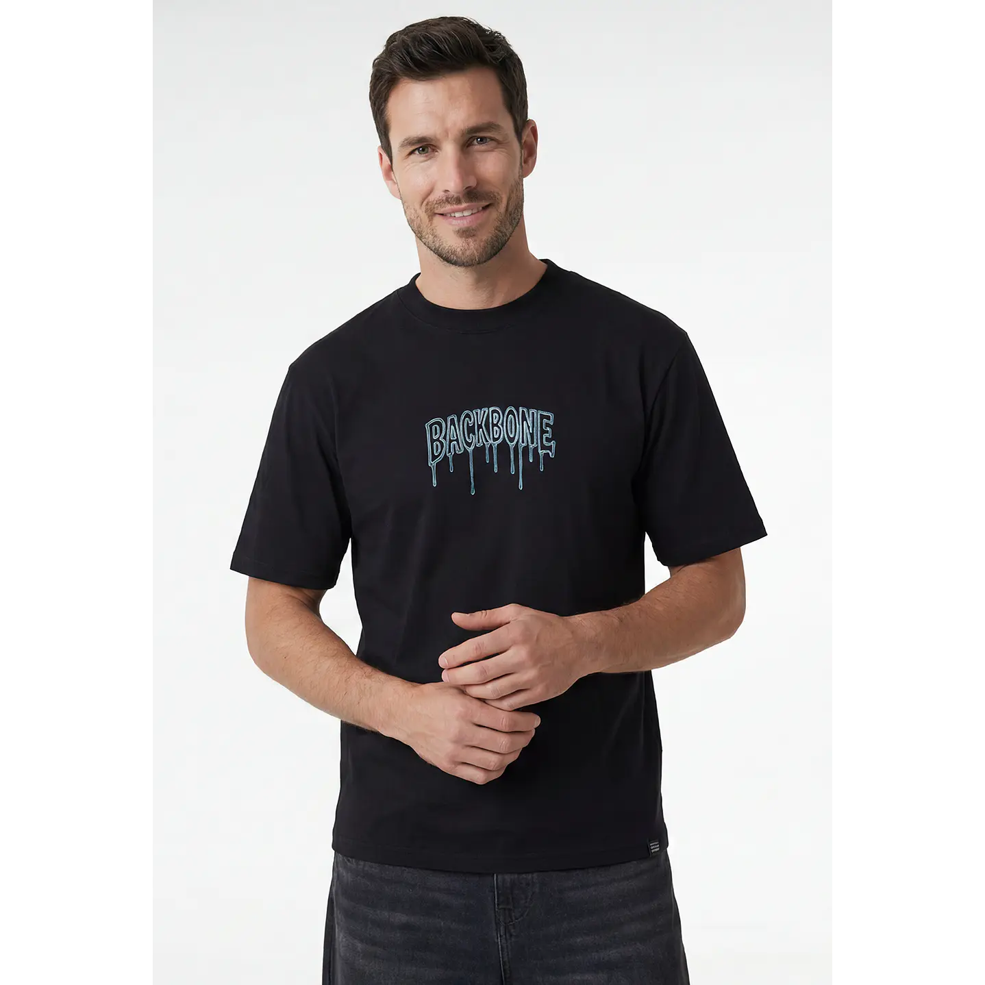 Polera Backbone Hombre Negro 1
