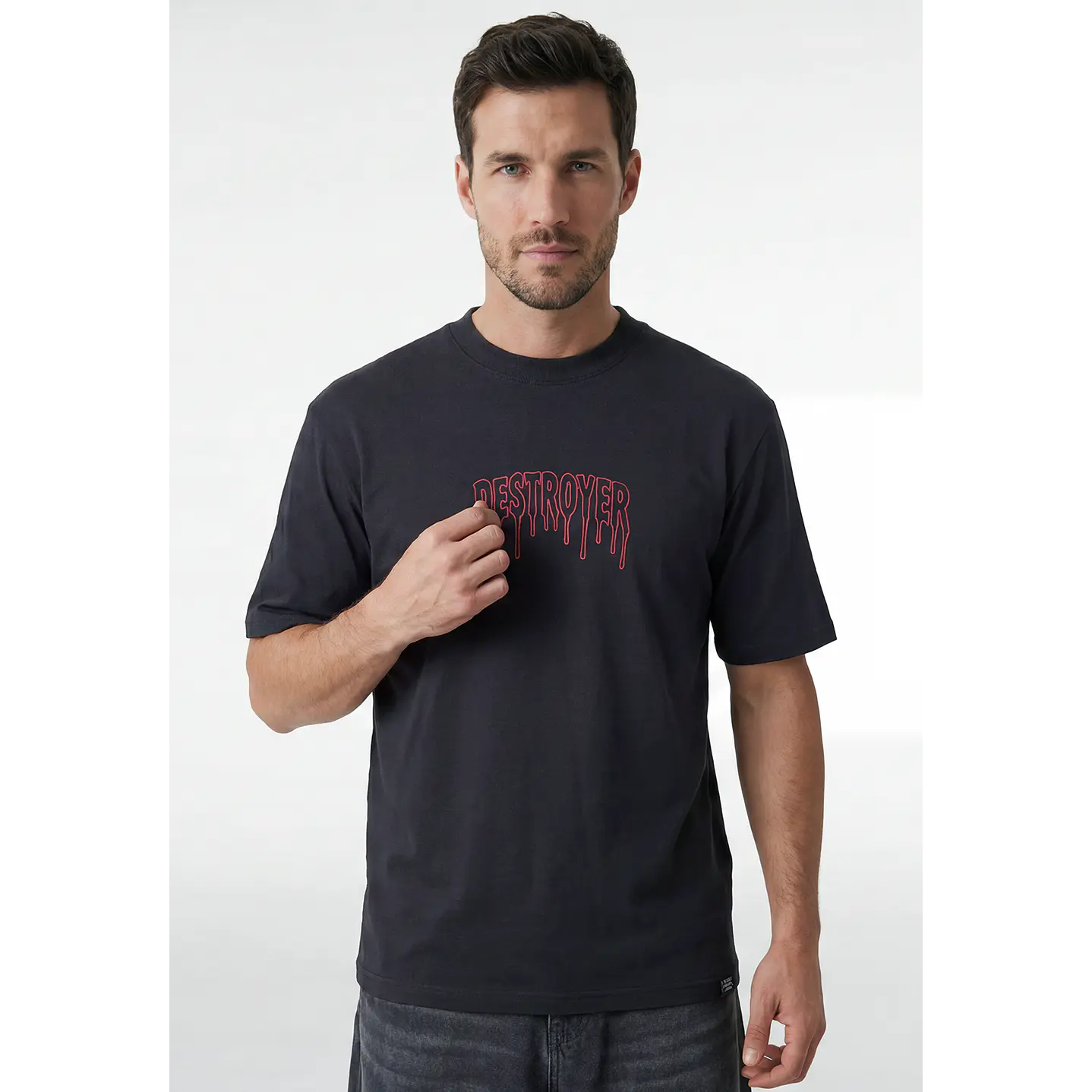 Polera Destroyer Hombre Gris 2