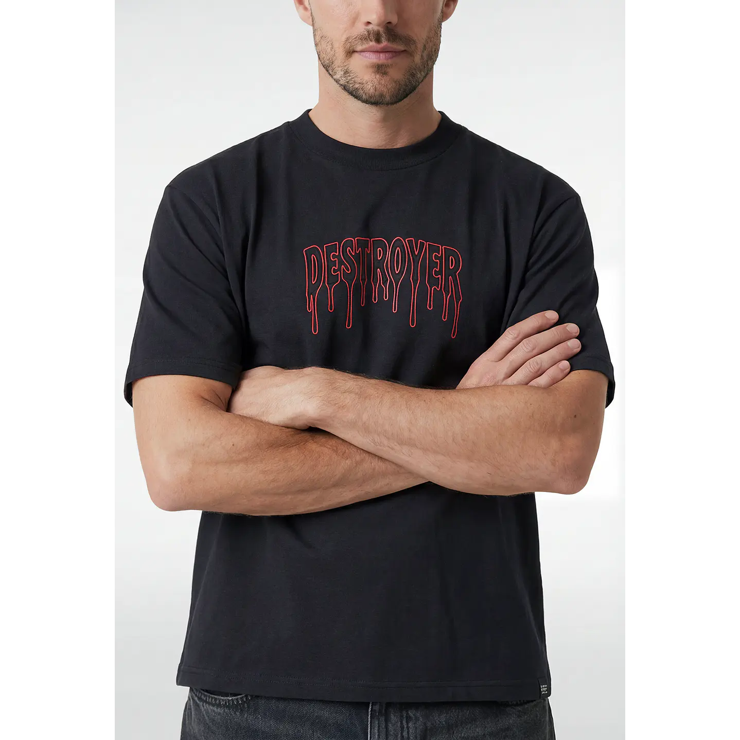 Polera Destroyer Hombre Gris 4