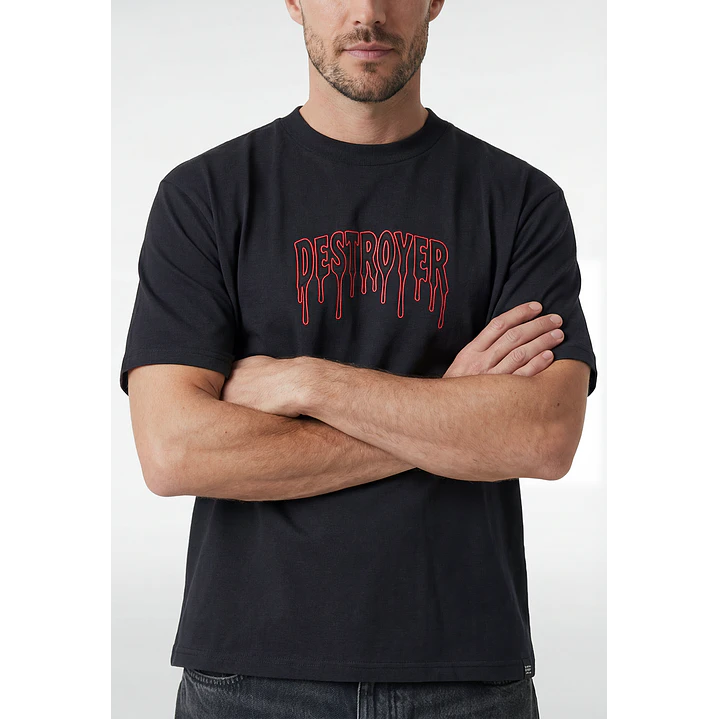 Polera Destroyer Hombre Gris 2