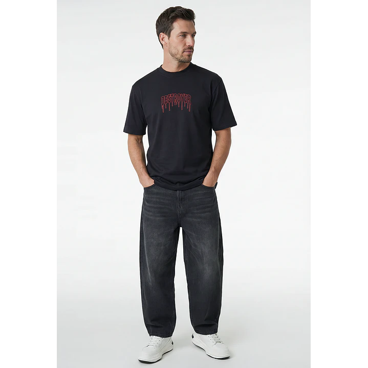 Polera Destroyer Hombre Gris 4