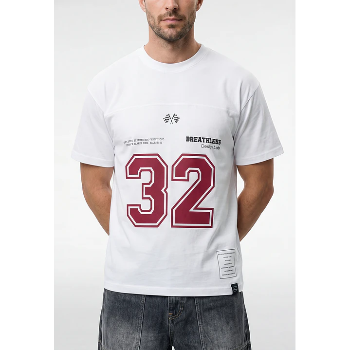 Polera Jersey Hombre Blanco 2