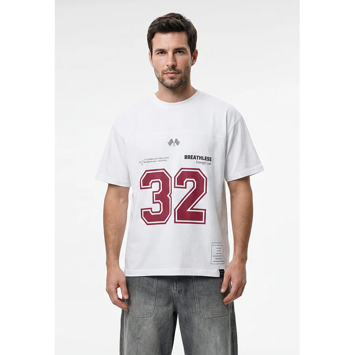 Polera Jersey Hombre Blanco 1